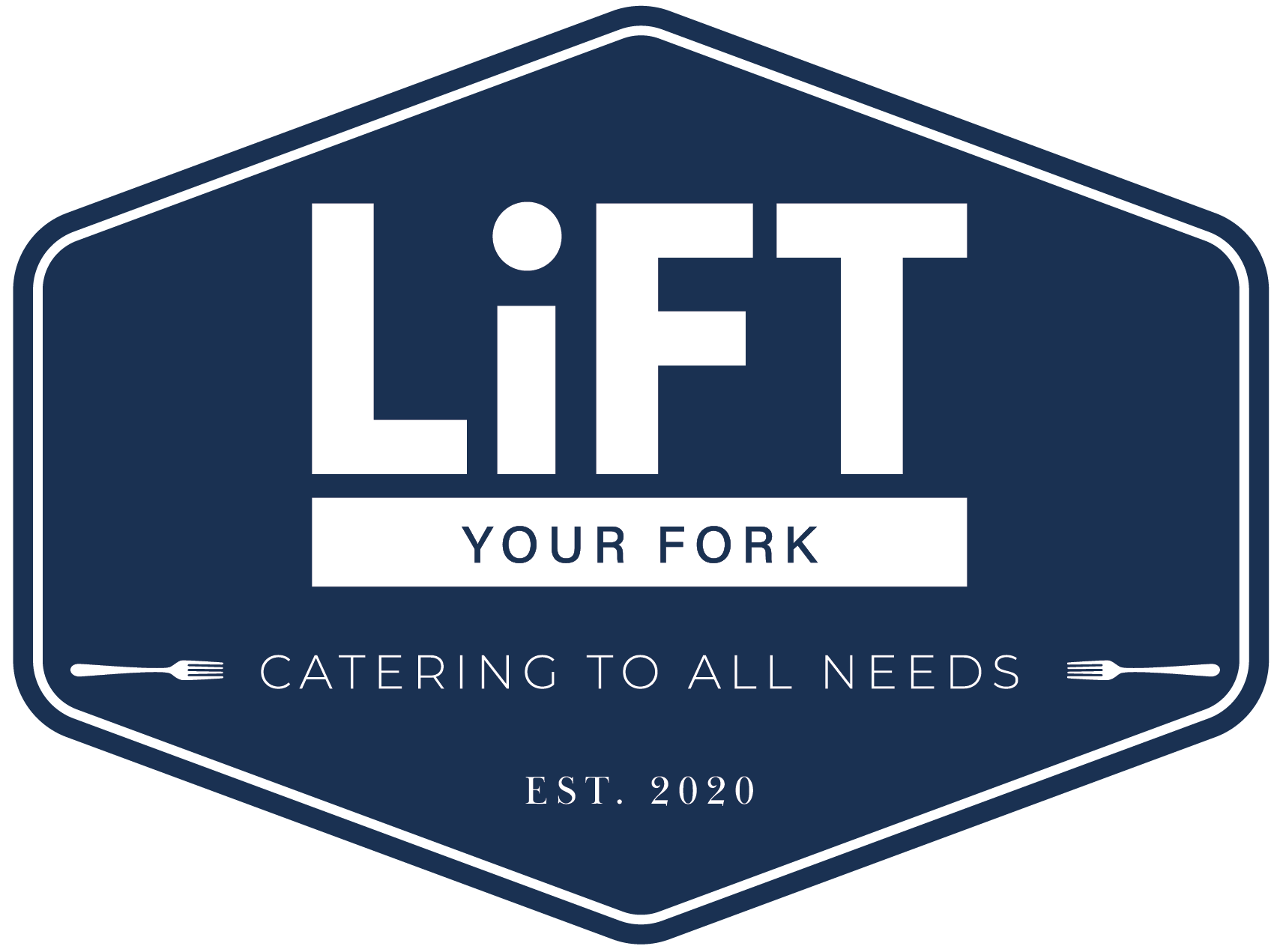 SVG Vector version of LiFT Your Fork Logo in dark brand blue